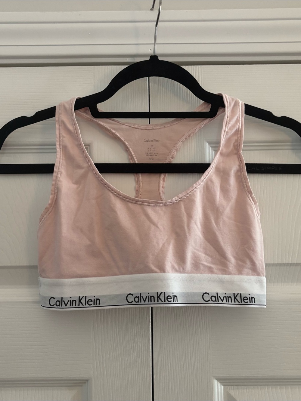 Light Pink Calvin Klein Racerback T Shirt Bralette